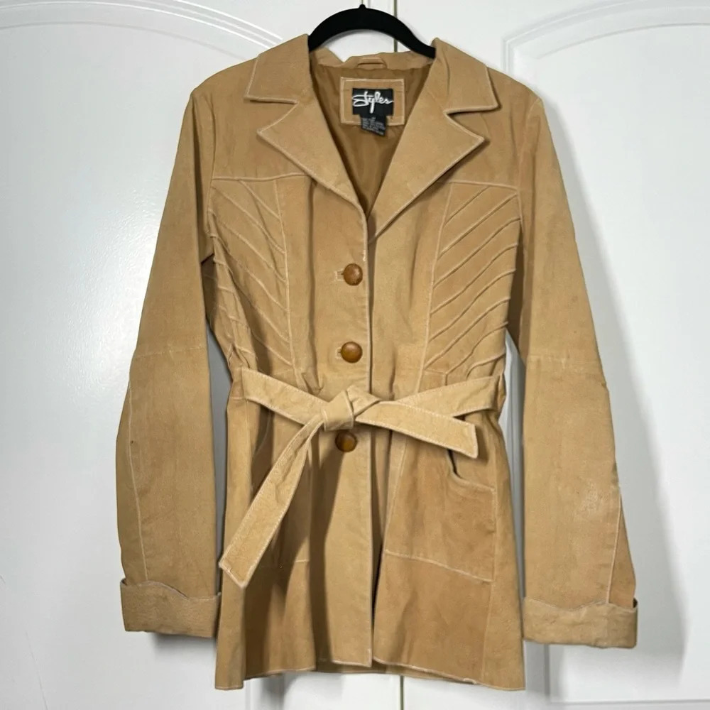 Vintage Styles 100% Genuine Leather Coat Jacket size M - Picture 6 of 15